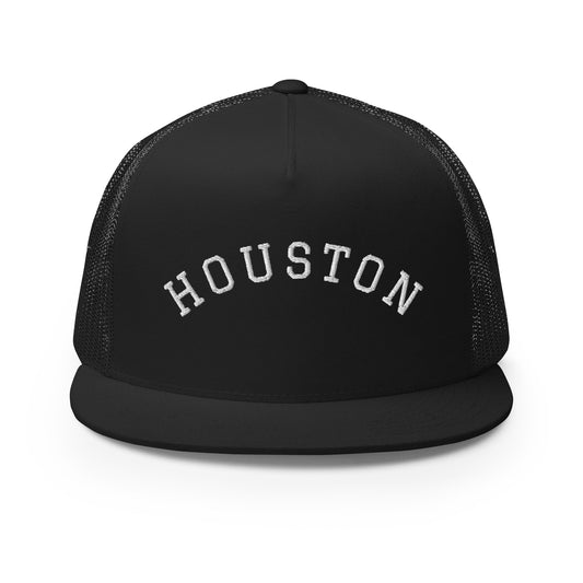 Houston Arch High 5 Panel A-Frame Snapback Trucker Hat