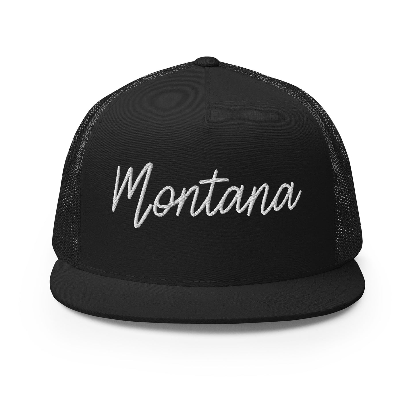 Montana Retro Script High 5 Panel A-Frame Snapback Trucker Hat