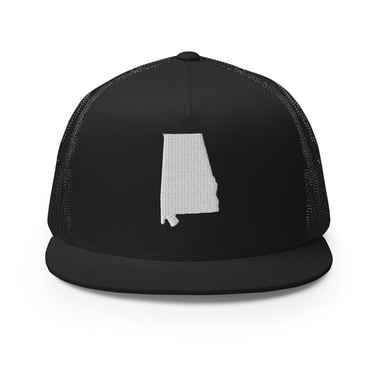 Alabama State Silhouette High 5 Panel A-Frame Snapback Trucker Hat