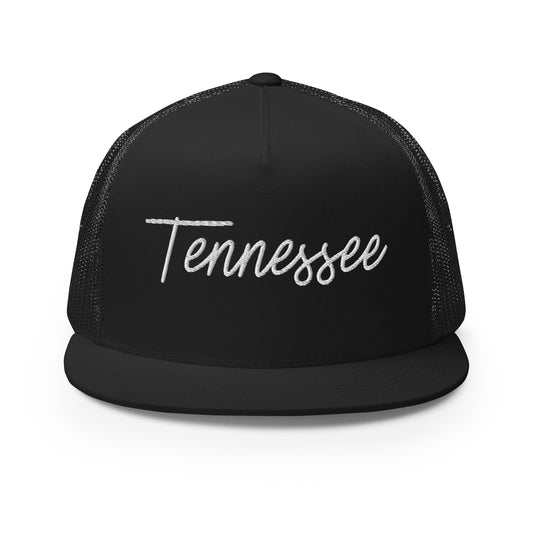 Tennessee Retro Script High 5 Panel A-Frame Snapback Trucker Hat