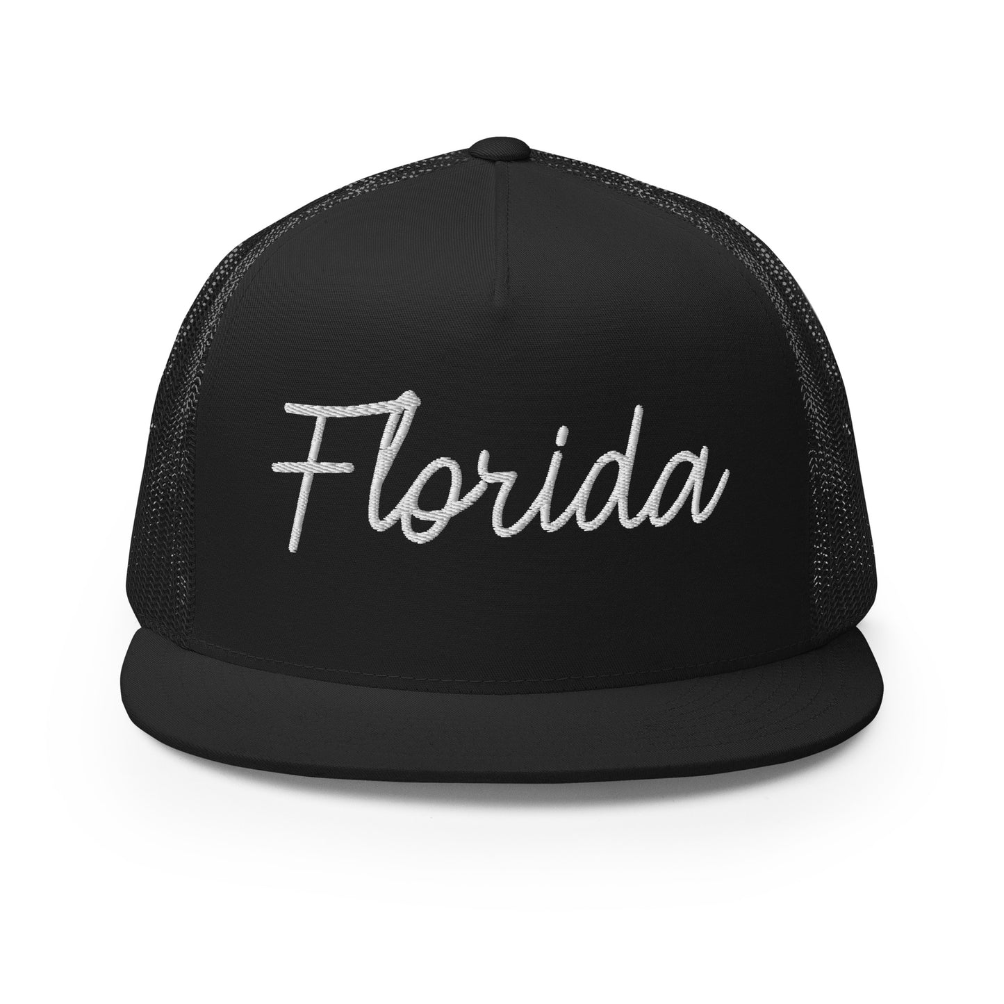 Florida Retro Script High 5 Panel A-Frame Snapback Trucker Hat