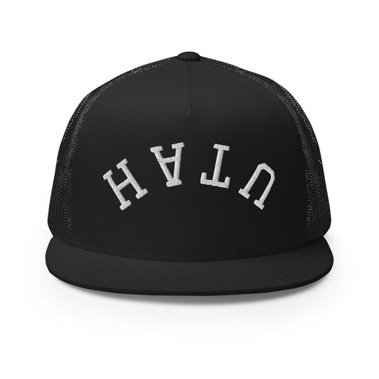 Utah Upside Down Arch High 5 Panel A-Frame Snapback Trucker Hat