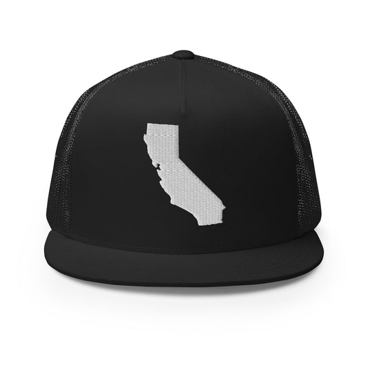 California State Silhouette High 5 Panel A-Frame Snapback Trucker Hat