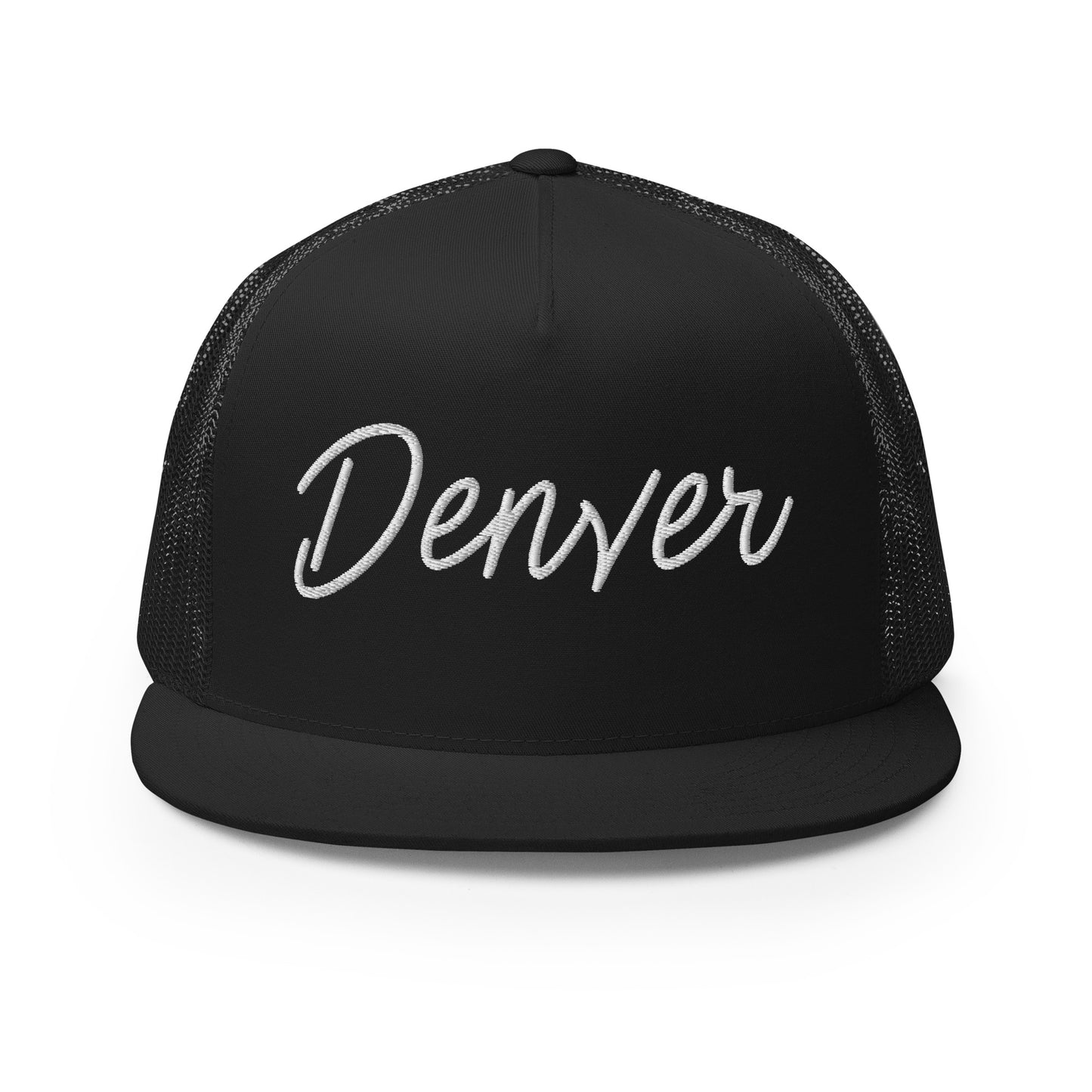 Denver Retro Script High 5 Panel A-Frame Snapback Trucker Hat