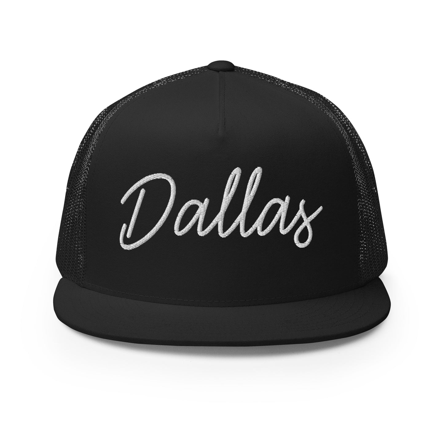 Dallas Retro Script High 5 Panel A-Frame Snapback Trucker Hat