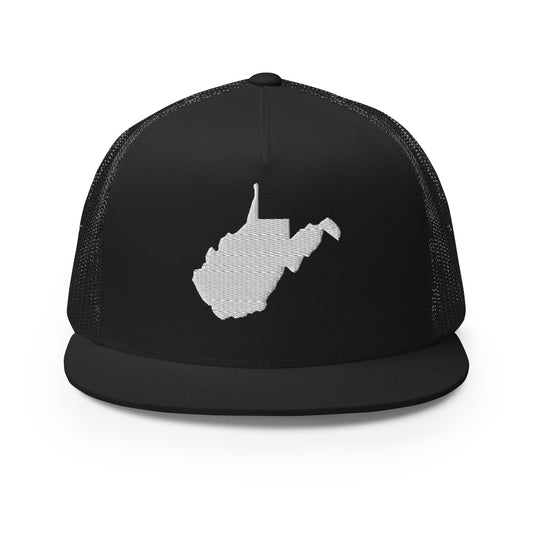 West Virginia State Silhouette High 5 Panel A-Frame Snapback Trucker Hat