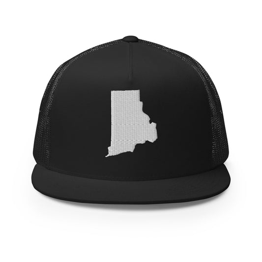 Rhode Island State Silhouette High 5 Panel A-Frame Snapback Trucker Hat