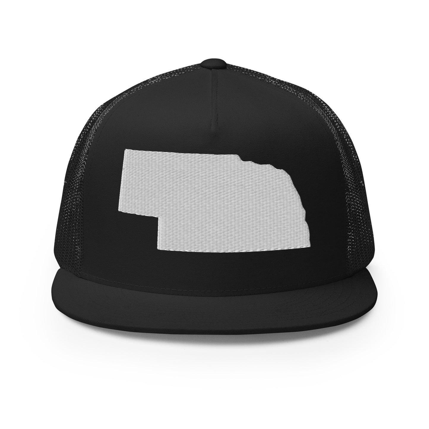 Nebraska State Silhouette High 5 Panel A-Frame Snapback Trucker Hat