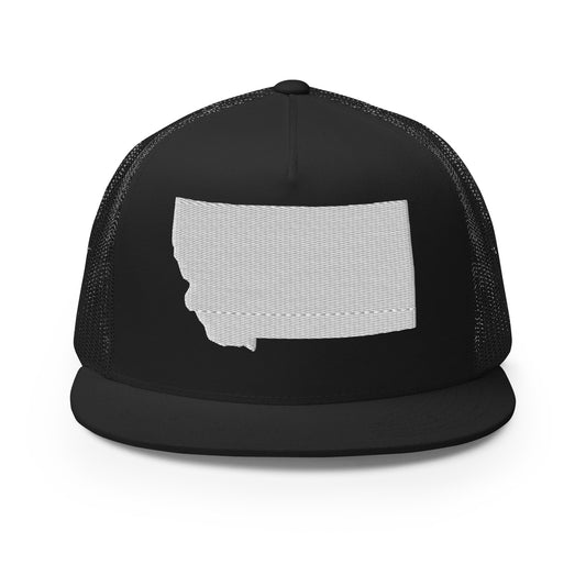 Montana State Silhouette High 5 Panel A-Frame Snapback Trucker Hat