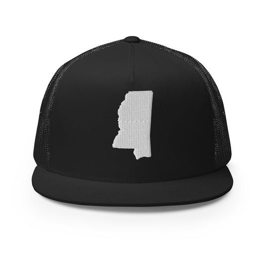 Mississippi State Silhouette High 5 Panel A-Frame Snapback Trucker Hat