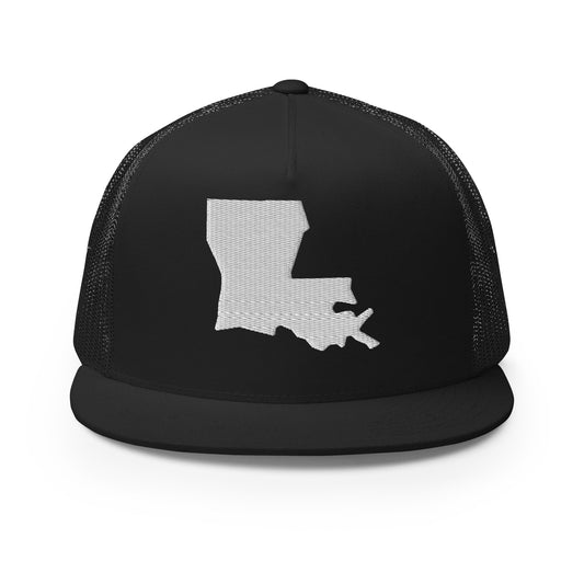 Louisiana State Silhouette High 5 Panel A-Frame Snapback Trucker Hat