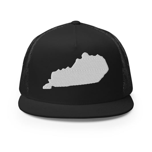 Kentucky State Silhouette High 5 Panel A-Frame Snapback Trucker Hat