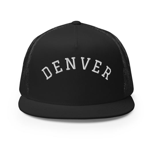 Denver Arch High 5 Panel A-Frame Snapback Trucker Hat