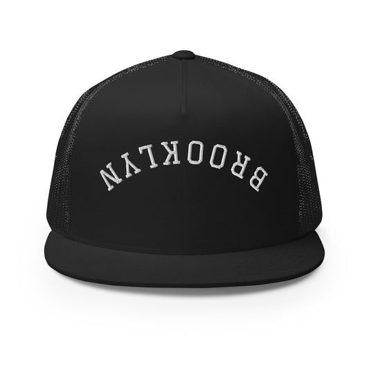 Brooklyn Upside Down Arch High 5 Panel A-Frame Snapback Trucker Hat