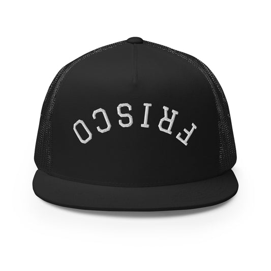 Frisco Upside Down Arch High 5 Panel A-Frame Snapback Trucker Hat