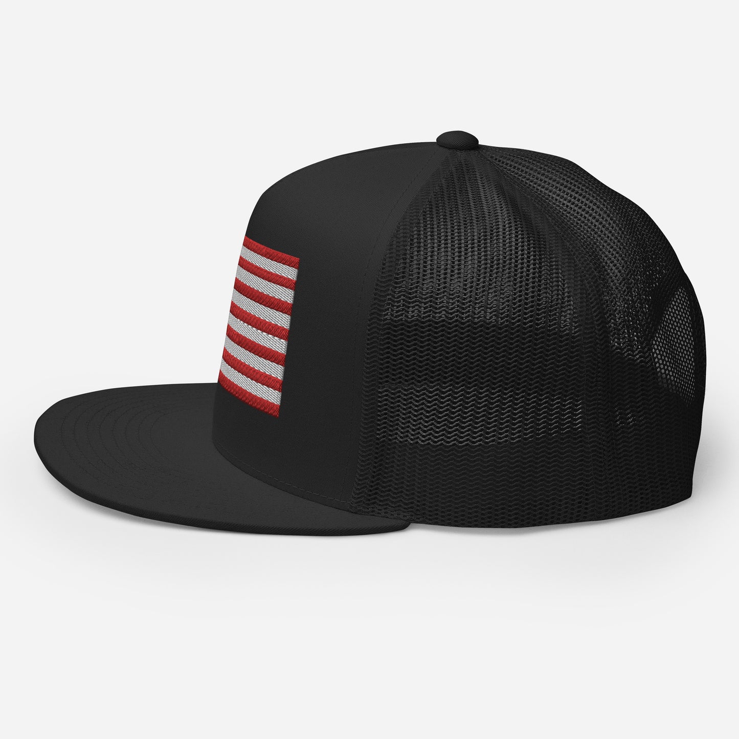 United States USA Flag High 5 Panel A-Frame Snapback Trucker Hat