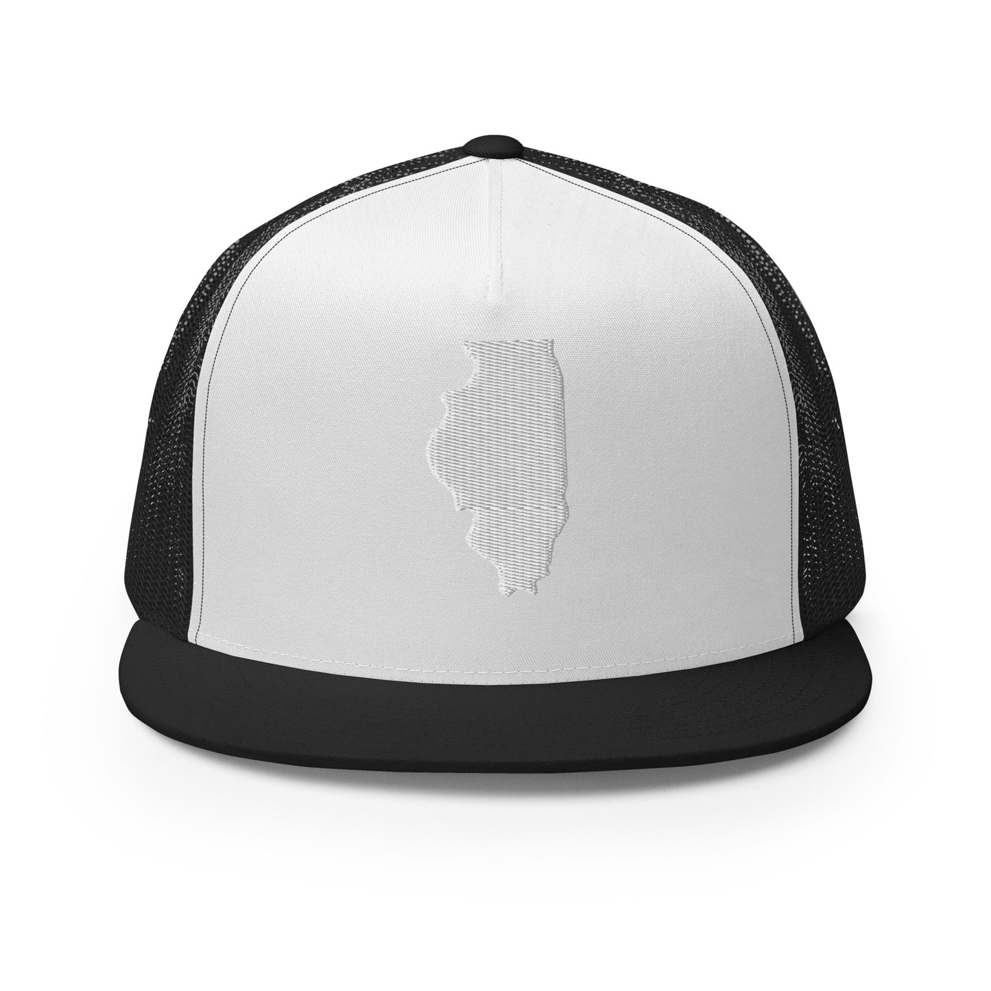 Illinois State Silhouette High 5 Panel A-Frame Snapback Trucker Hat