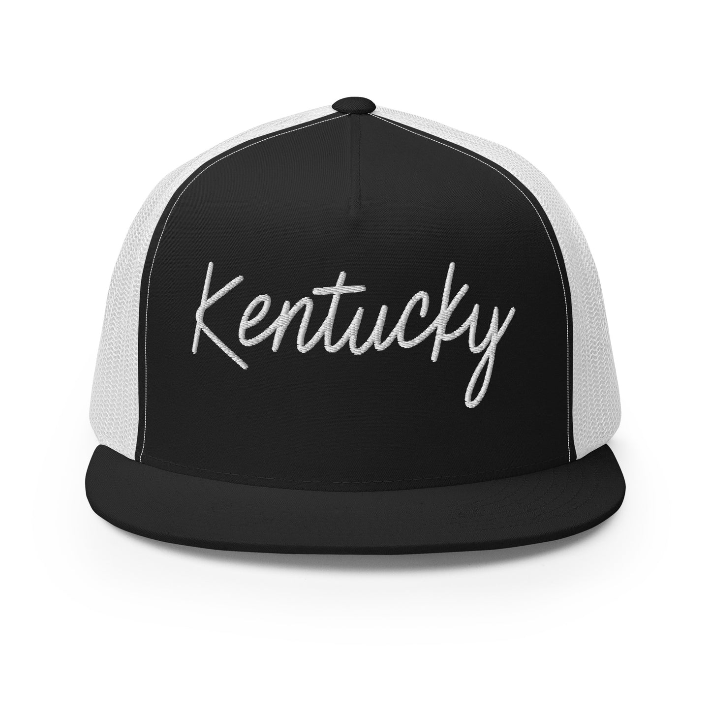 Kentucky Retro Script High 5 Panel A-Frame Snapback Trucker Hat