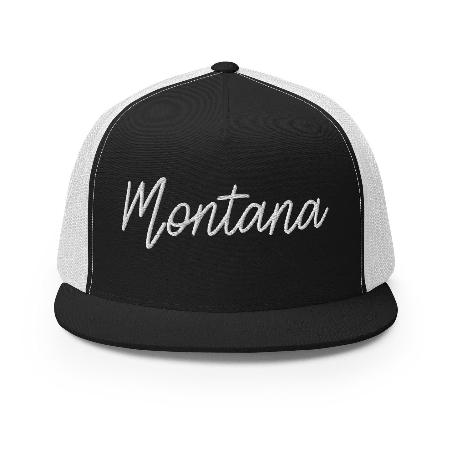 Montana Retro Script High 5 Panel A-Frame Snapback Trucker Hat