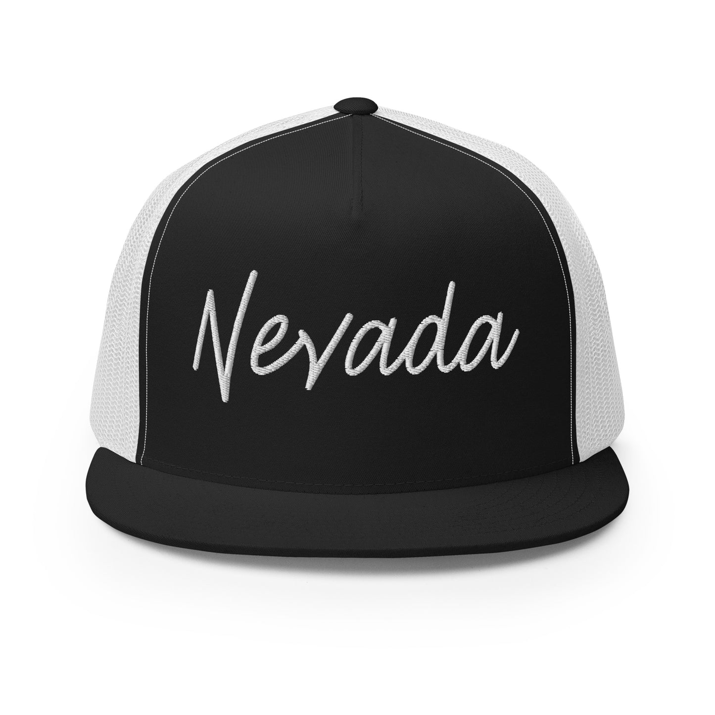 Nevada Retro Script High 5 Panel A-Frame Snapback Trucker Hat