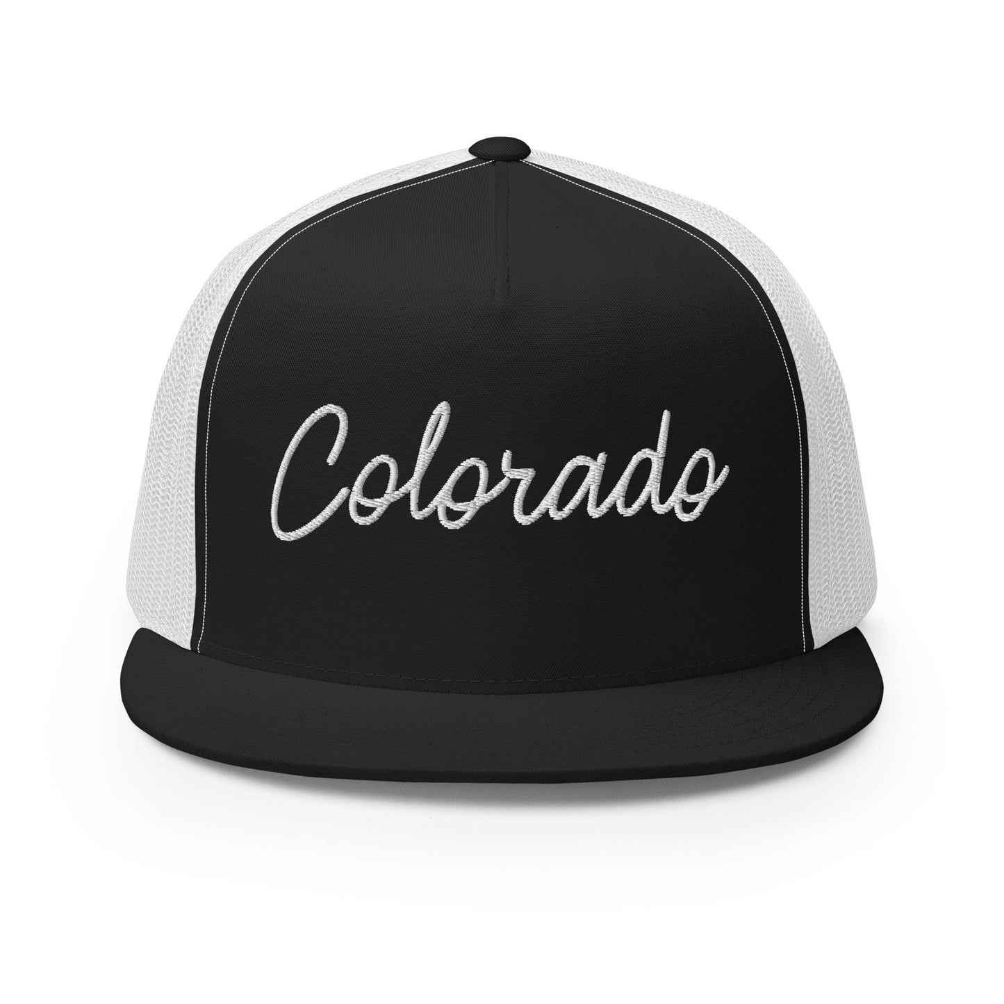 Colorado Retro Script High 5 Panel A-Frame Snapback Trucker Hat