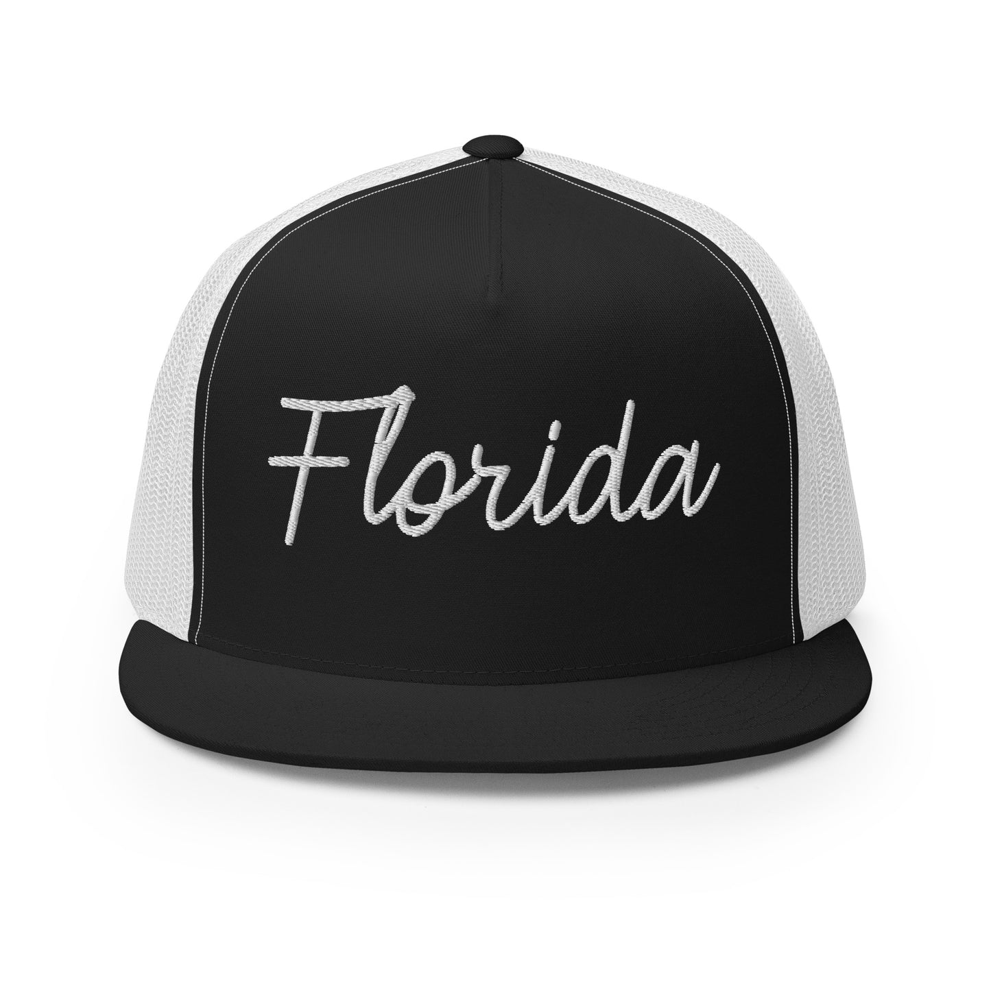 Florida Retro Script High 5 Panel A-Frame Snapback Trucker Hat