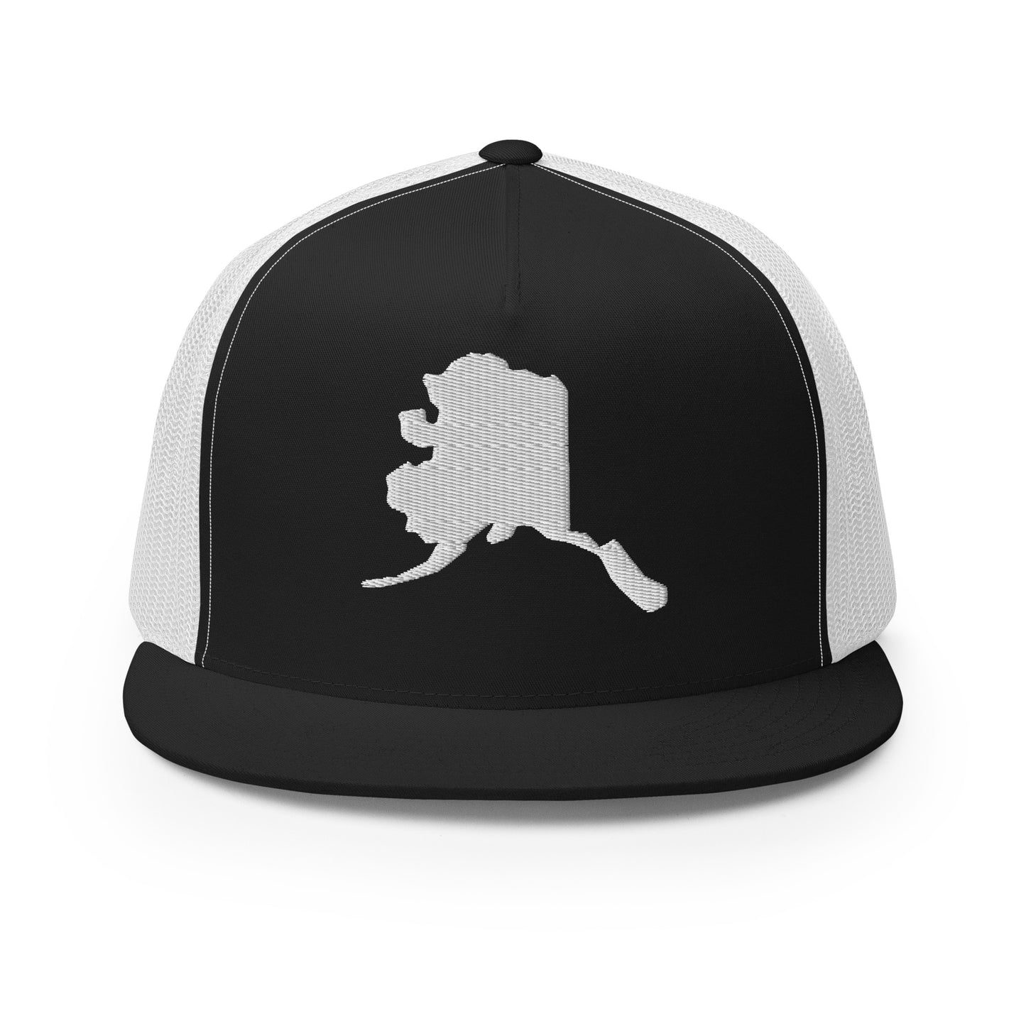 Alaska State Silhouette High 5 Panel A-Frame Snapback Trucker Hat