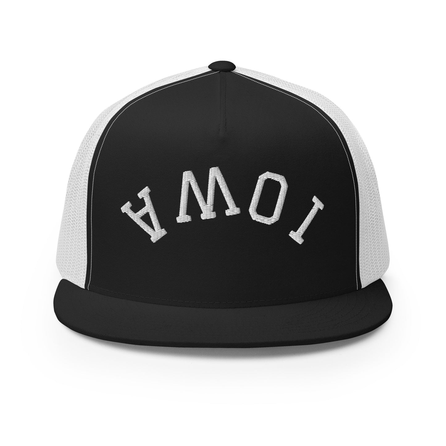 Iowa Upside Down Arch High 5 Panel A-Frame Snapback Trucker Hat