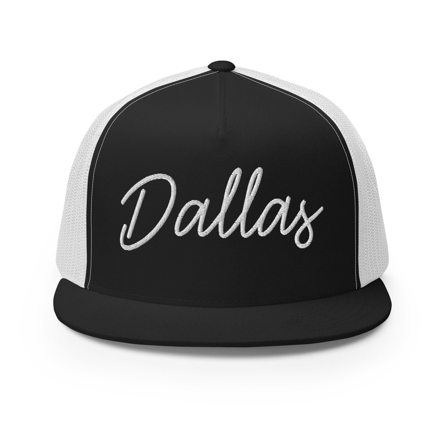 Dallas Retro Script High 5 Panel A-Frame Snapback Trucker Hat