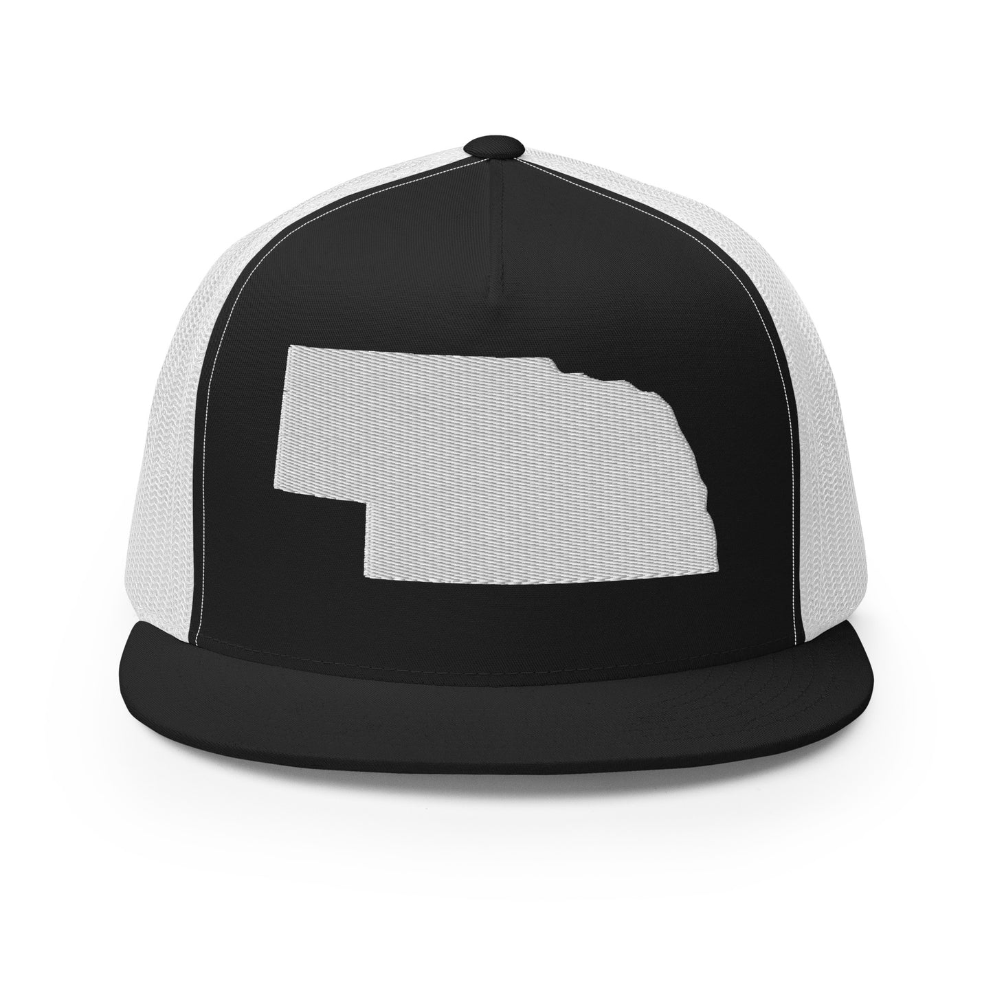 Nebraska State Silhouette High 5 Panel A-Frame Snapback Trucker Hat