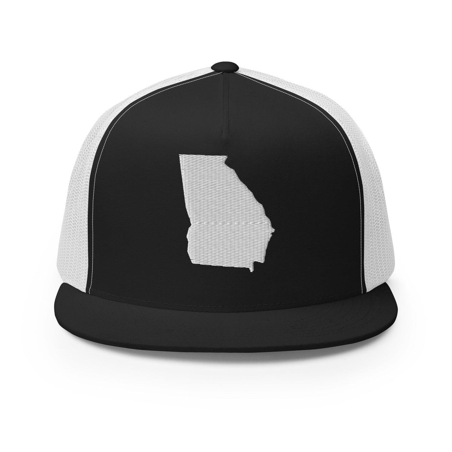 Georgia State Silhouette High 5 Panel A-Frame Snapback Trucker Hat