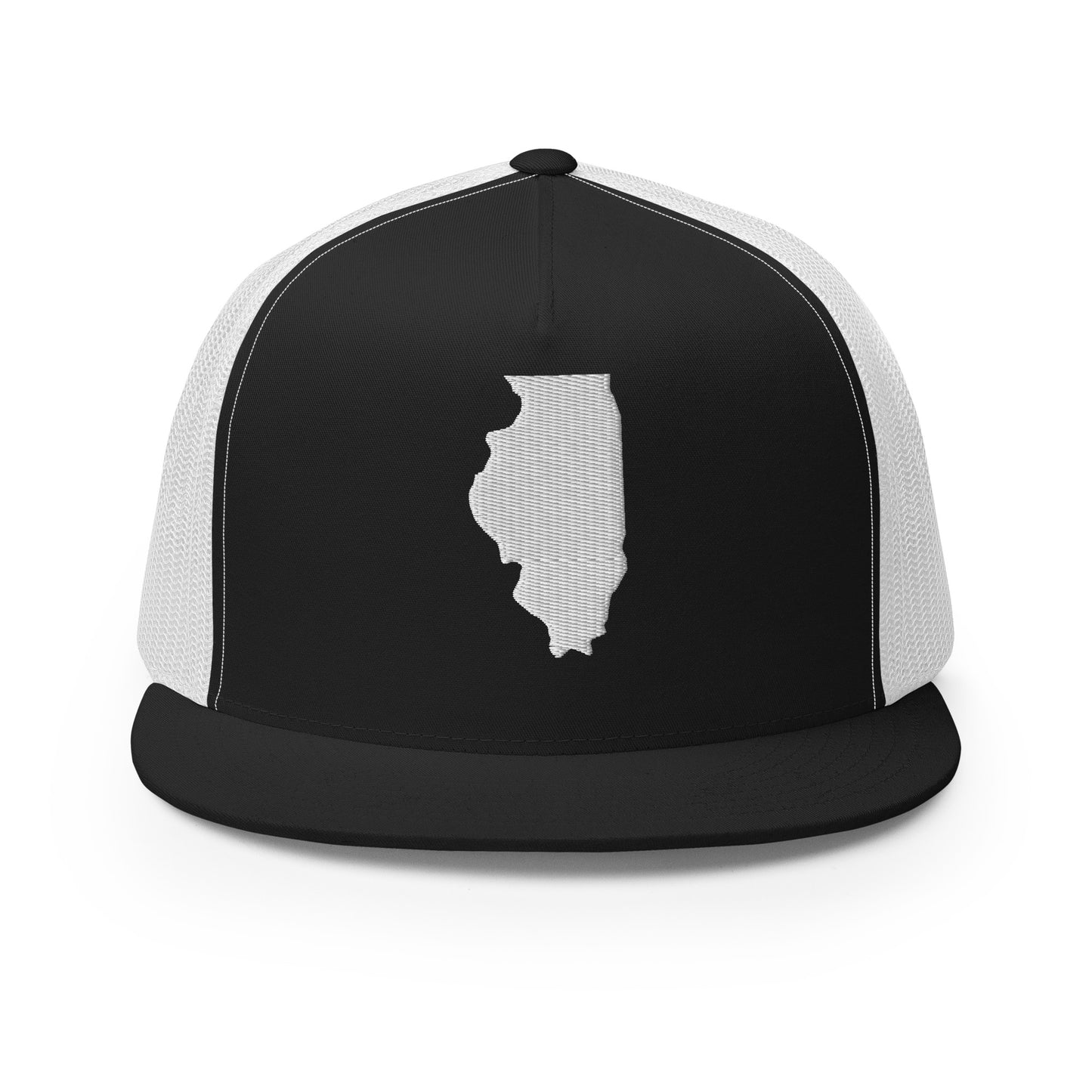 Illinois State Silhouette High 5 Panel A-Frame Snapback Trucker Hat