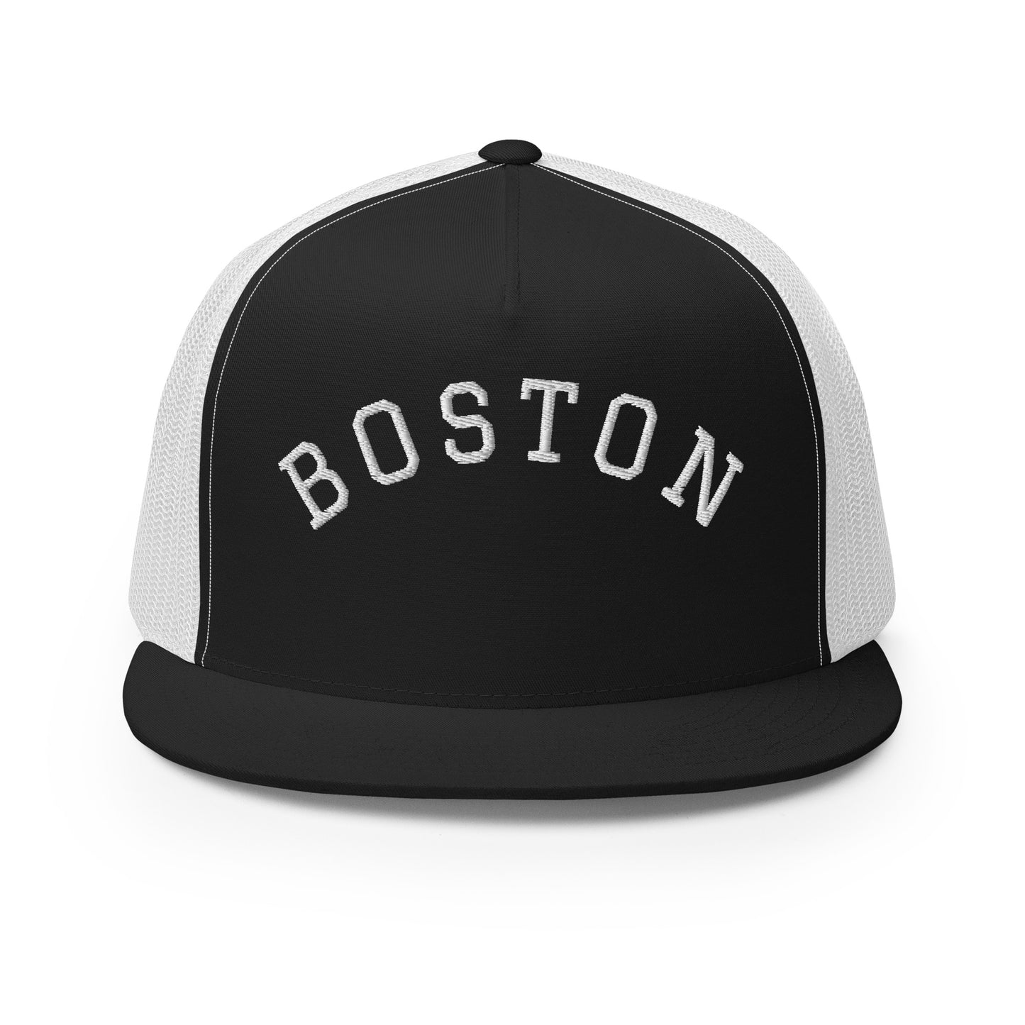 Boston Arch High 5 Panel A-Frame Snapback Trucker Hat