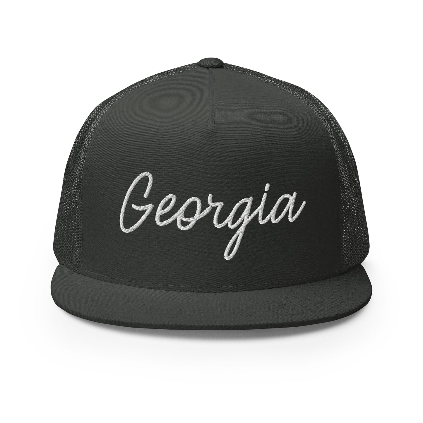 Georgia Retro Script High 5 Panel A-Frame Snapback Trucker Hat