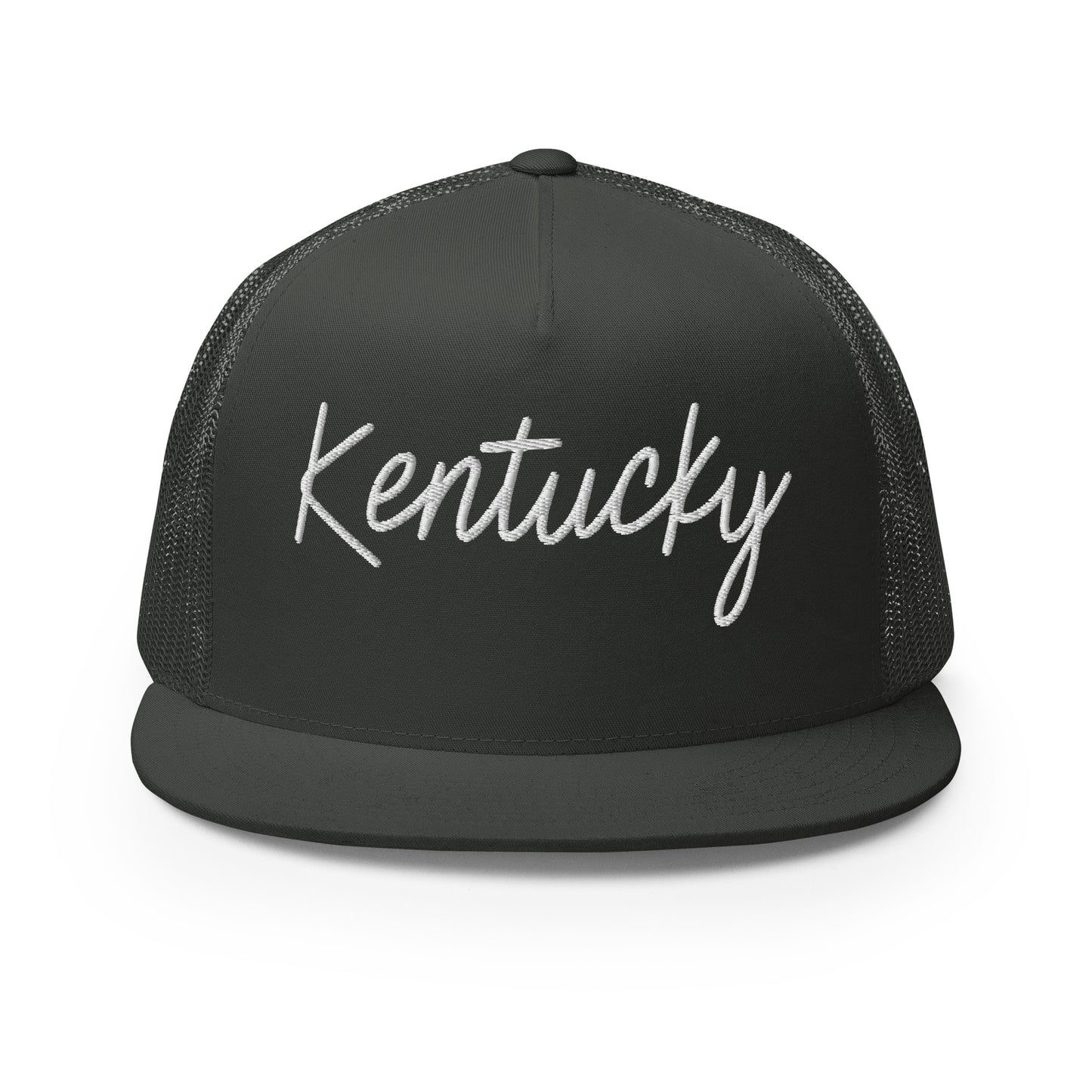 Kentucky Retro Script High 5 Panel A-Frame Snapback Trucker Hat