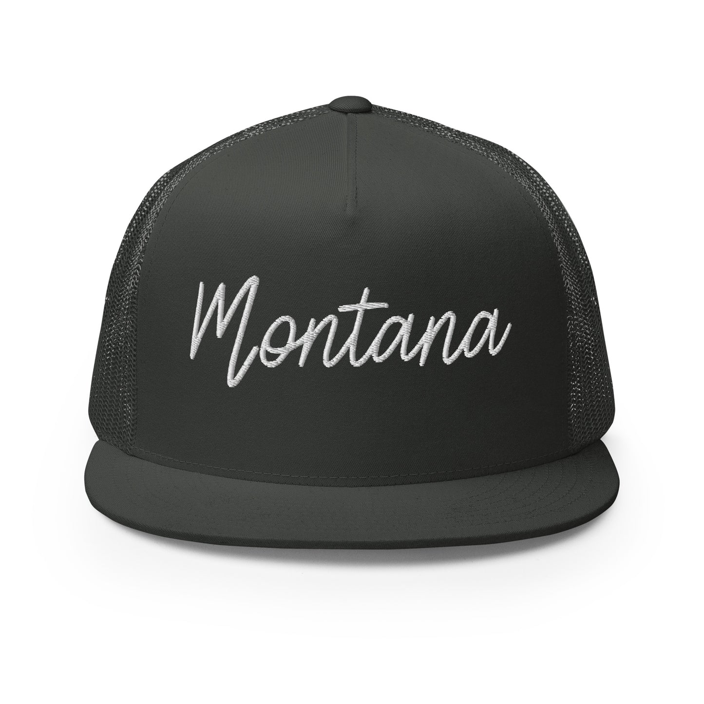 Montana Retro Script High 5 Panel A-Frame Snapback Trucker Hat