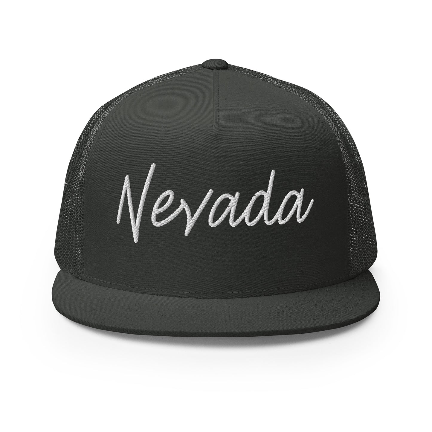 Nevada Retro Script High 5 Panel A-Frame Snapback Trucker Hat