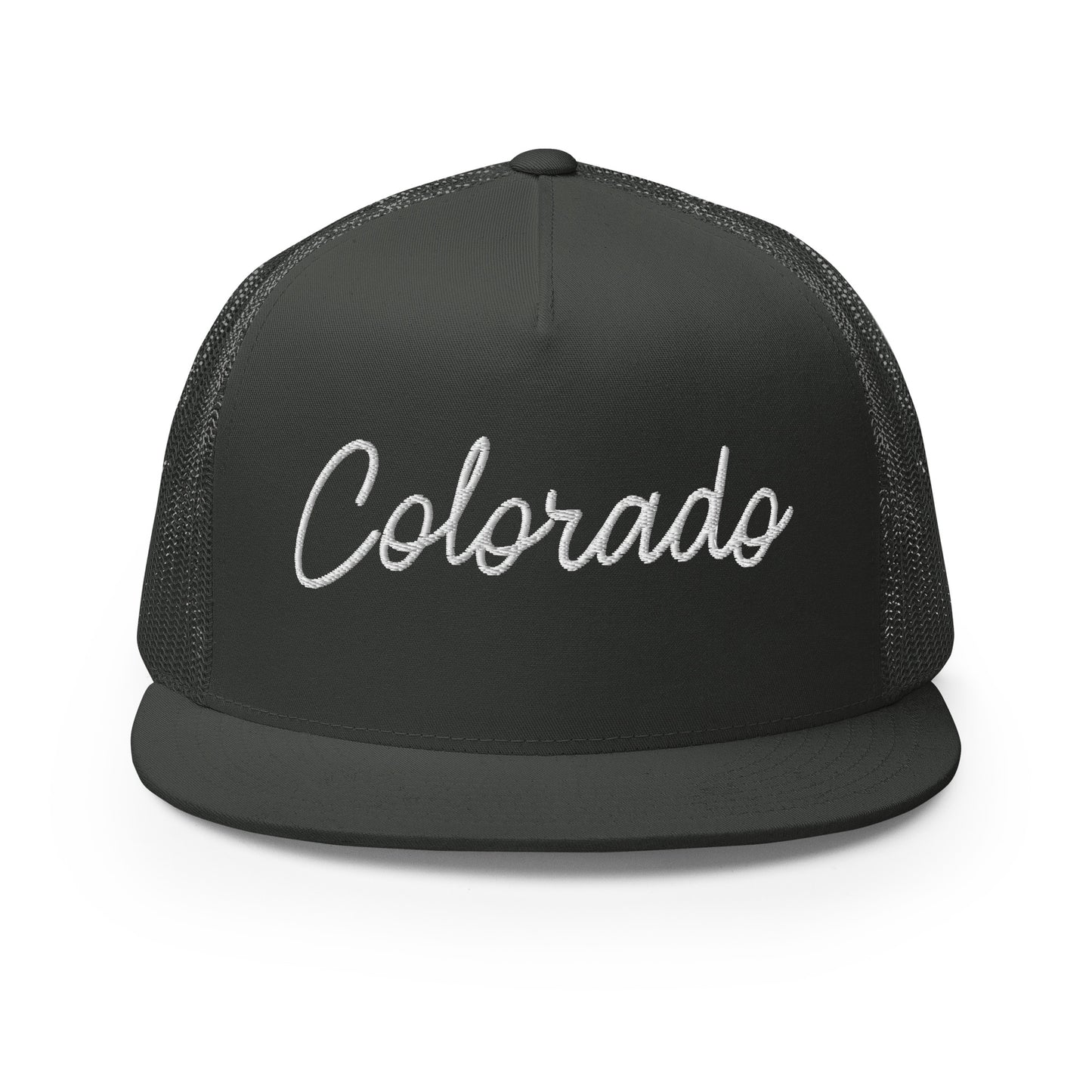 Colorado Retro Script High 5 Panel A-Frame Snapback Trucker Hat