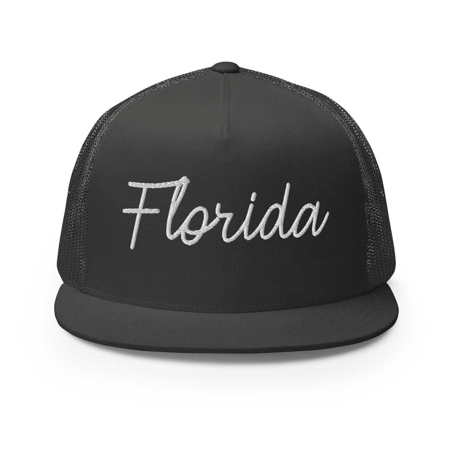 Florida Retro Script High 5 Panel A-Frame Snapback Trucker Hat