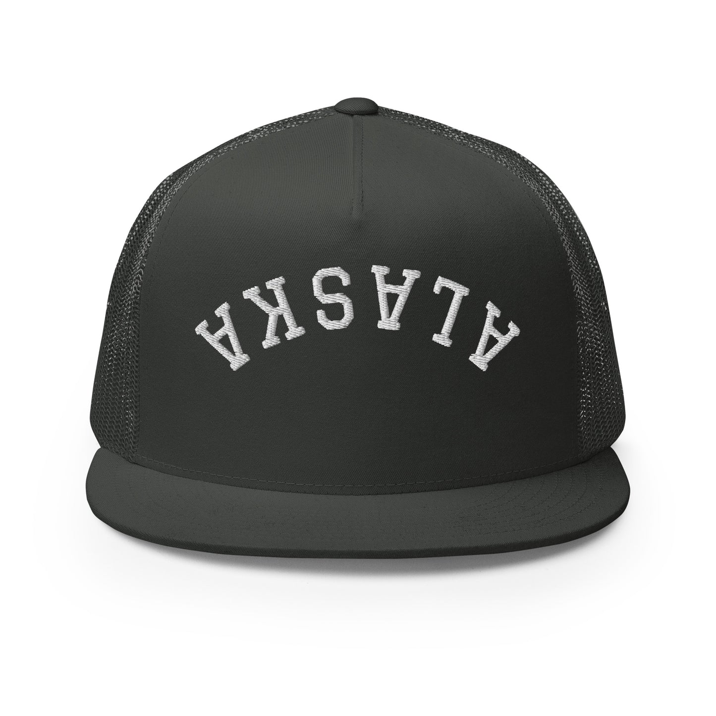 Alaska Upside Down Arch High 5 Panel A-Frame Snapback Trucker Hat