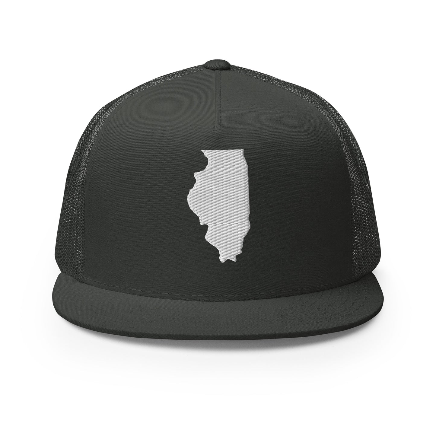 Illinois State Silhouette High 5 Panel A-Frame Snapback Trucker Hat