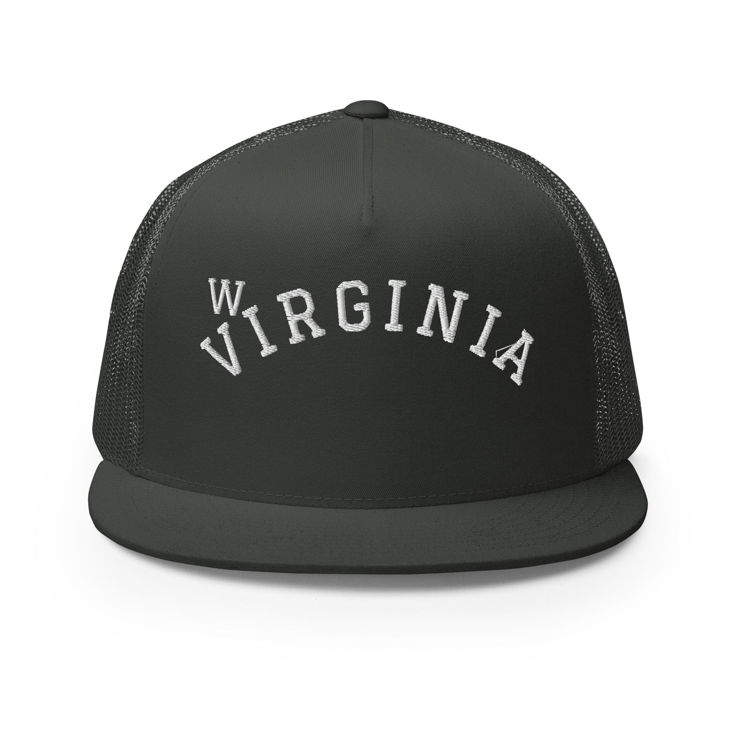 West Virginia Arch High 5 Panel A-Frame Snapback Trucker Hat