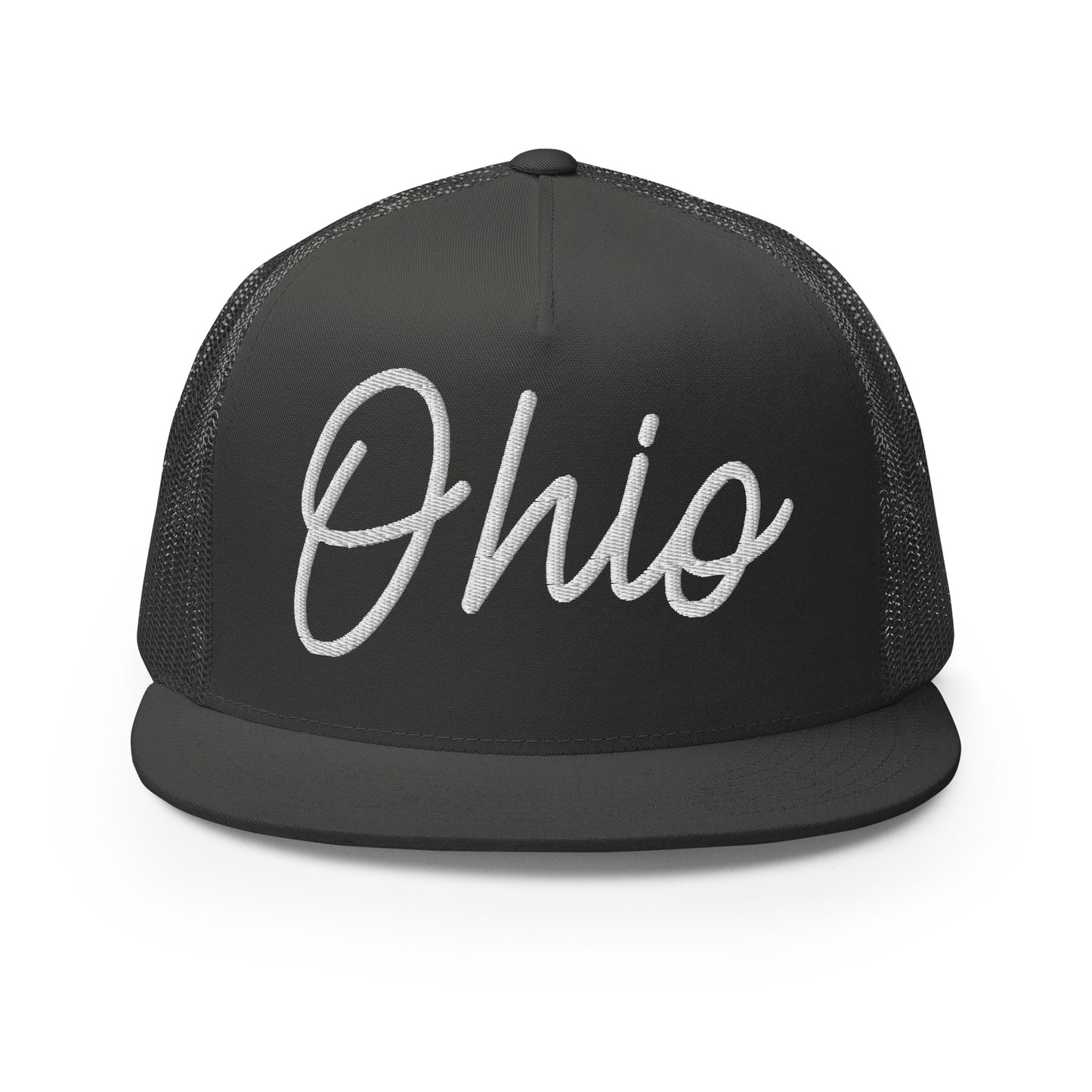 Ohio Retro Script High 5 Panel A-Frame Snapback Trucker Hat