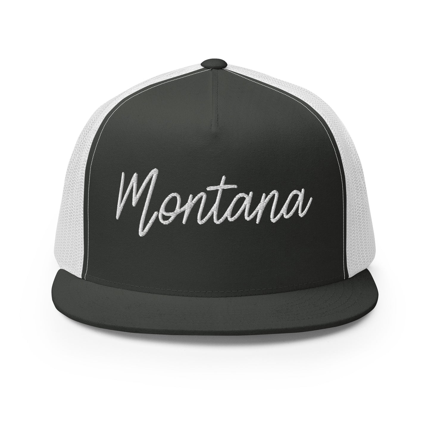 Montana Retro Script High 5 Panel A-Frame Snapback Trucker Hat