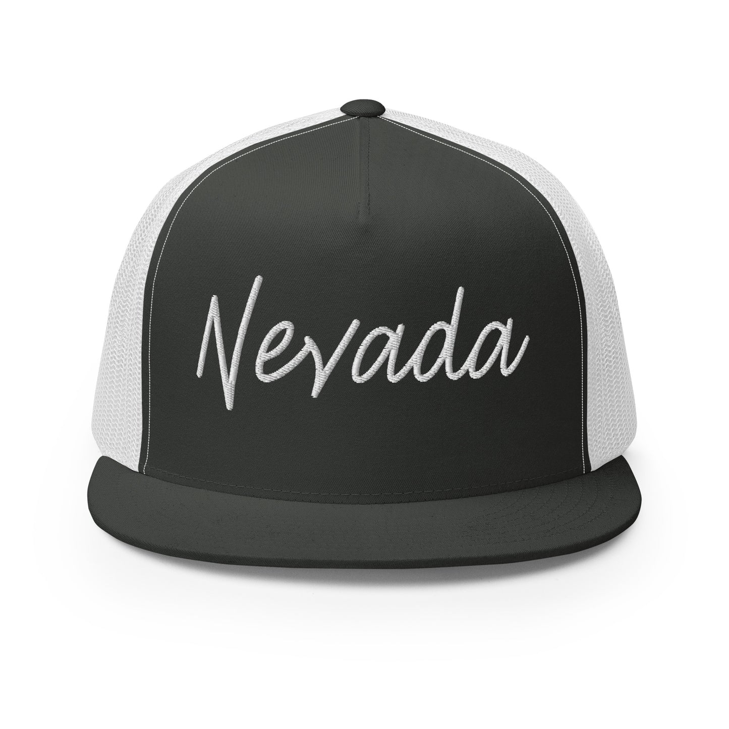 Nevada Retro Script High 5 Panel A-Frame Snapback Trucker Hat