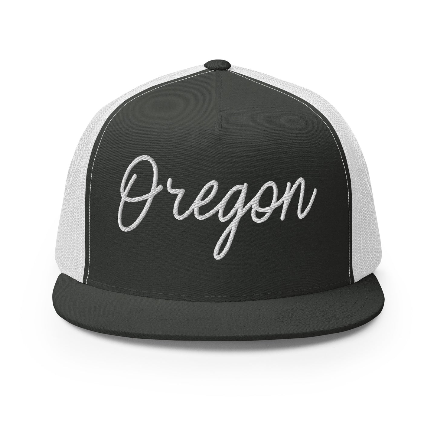 Oregon Retro Script High 5 Panel A-Frame Snapback Trucker Hat
