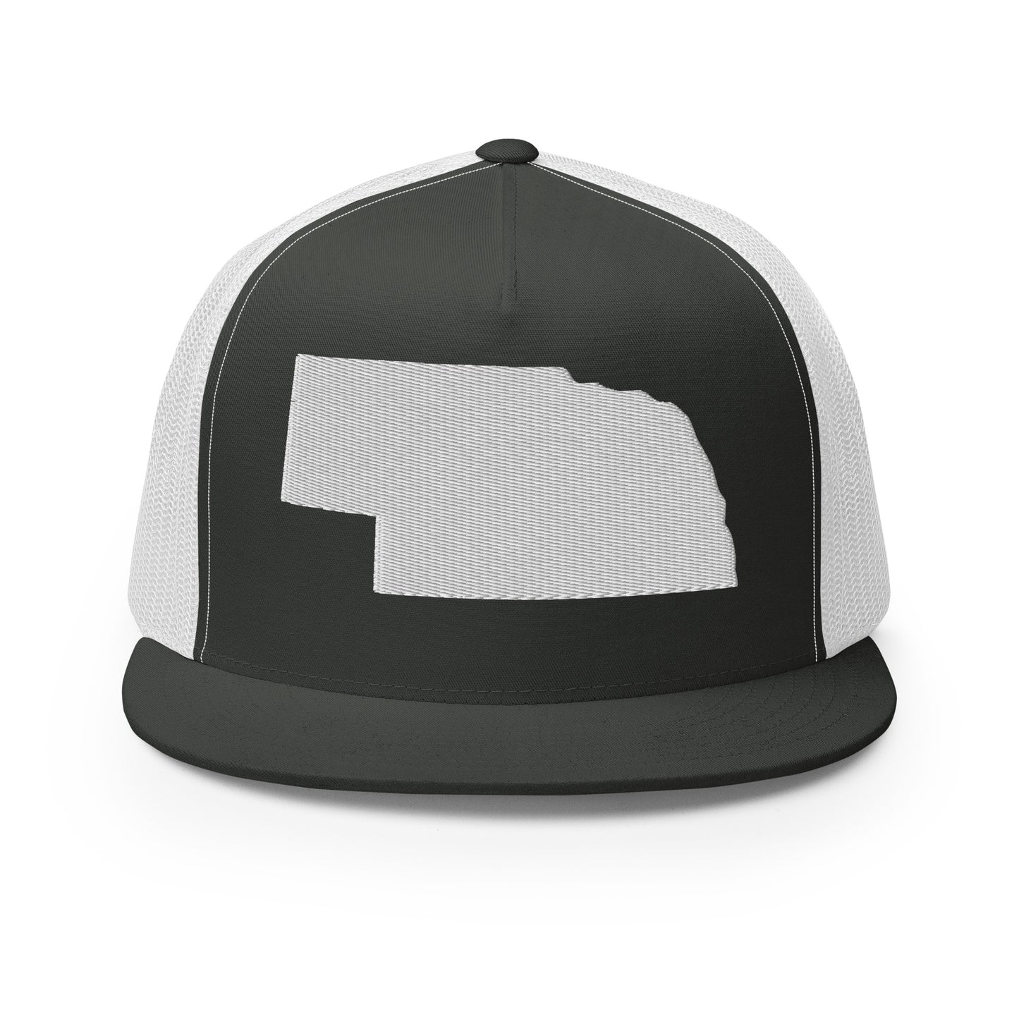 Nebraska State Silhouette High 5 Panel A-Frame Snapback Trucker Hat