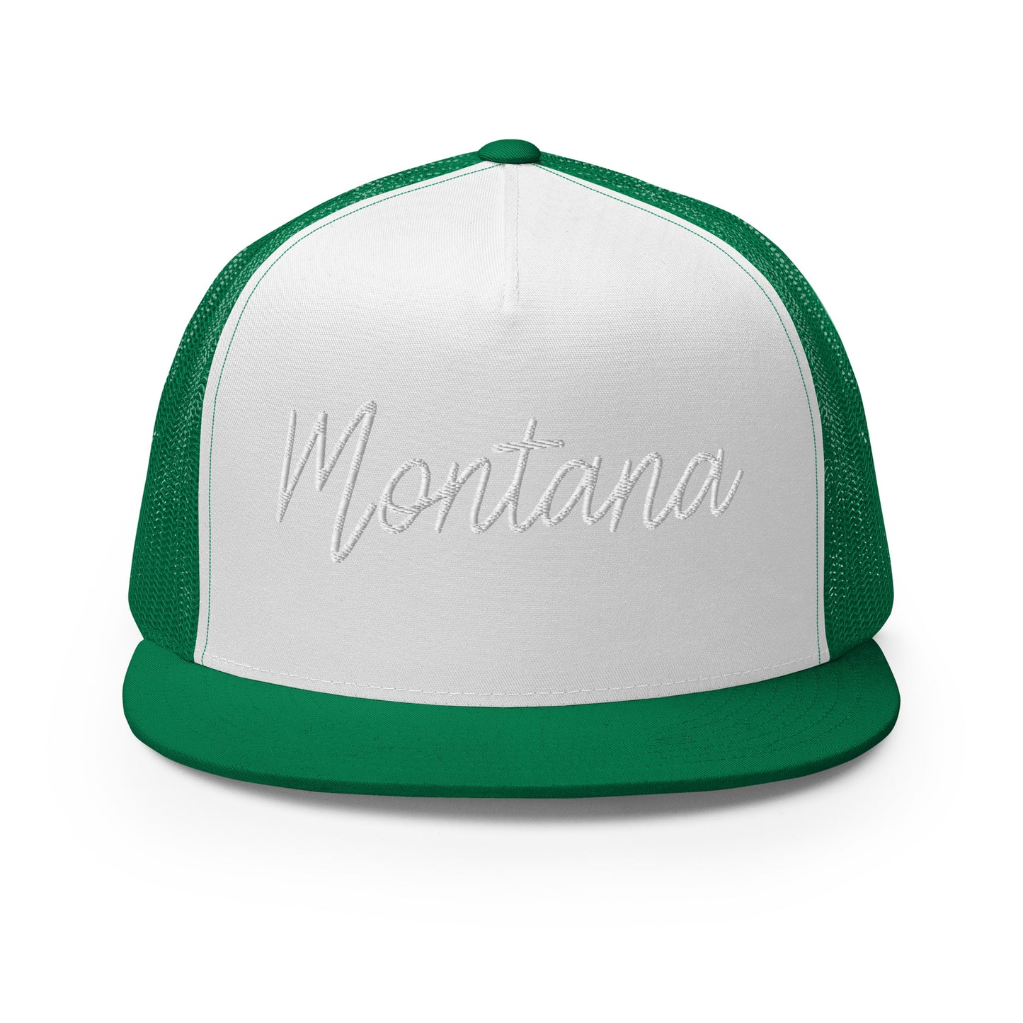 Montana Retro Script High 5 Panel A-Frame Snapback Trucker Hat