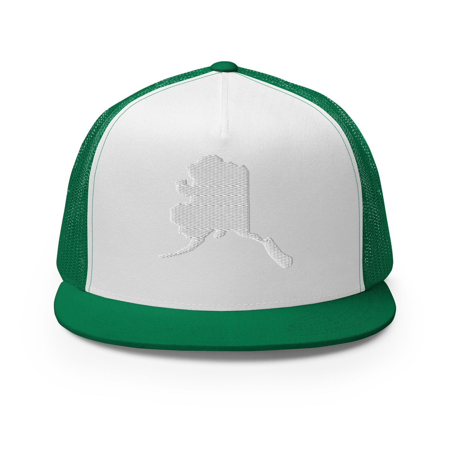 Alaska State Silhouette High 5 Panel A-Frame Snapback Trucker Hat