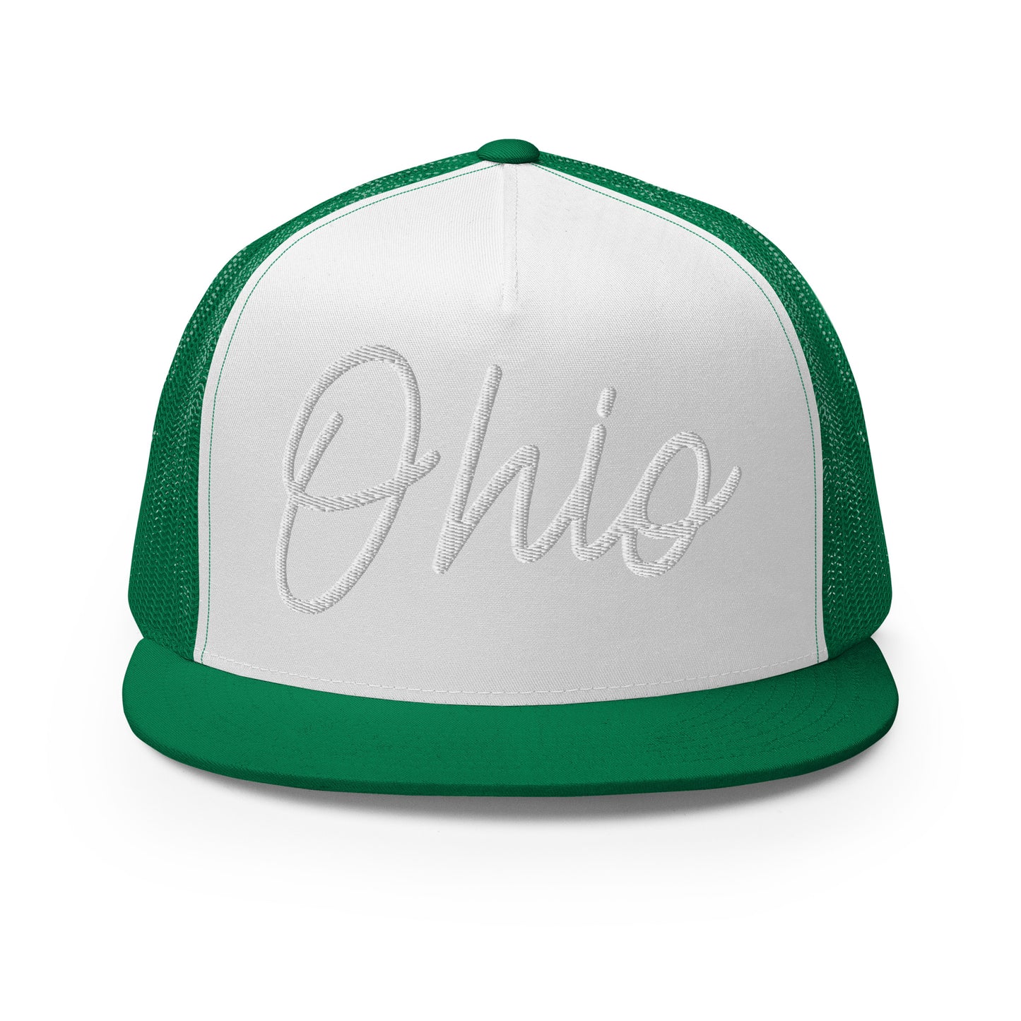 Ohio Retro Script High 5 Panel A-Frame Snapback Trucker Hat